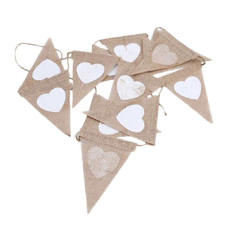 Vakarėlio vėliava Saldainių batonėlių papuošimas Džiutas Šalies Vestuvių Papuošimas Džiuto girlianda Vėdinio audinys ryšulio reklamjuostė Havajų vėliavos