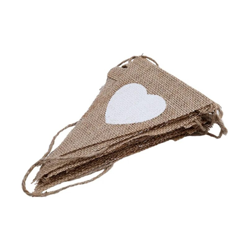 Vakarėlio vėliava Saldainių batonėlių papuošimas Džiutas Šalies Vestuvių Papuošimas Džiuto girlianda Vėdinio audinys ryšulio reklamjuostė Havajų vėliavos