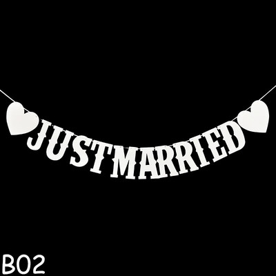 5M Vintage Wedding Bunting Just Married Photo Booth Prop Marry Me Wedding Banner Party Wedding Decorations Wedding Banner Flag
