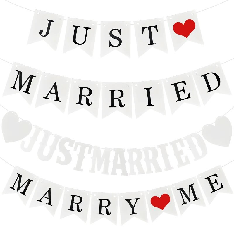 5M vintažinė vestuvinė bandelė ką tik susituokusi nuotraukų kabina Marry Me Vestuvių reklaminė juosta Vestuvių dekoracijos Vestuvių reklaminė vėliavėlė
