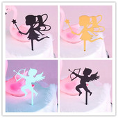 Έρως γάμος Cake Topper Magic girl Χρόνια πολλά Cupcake Toppers Ημέρα του Αγίου Βαλεντίνου Cake Flags Πάρτι Γάμος διακόσμηση ψησίματος