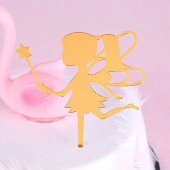 Купидон сватбена торта Topper Magic girl Честит рожден ден Cupcake Toppers Свети Валентин Флагове за торта Парти Сватбена украса за печене