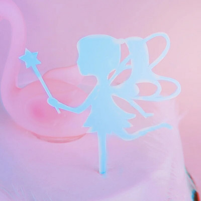 Έρως γάμος Cake Topper Magic girl Χρόνια πολλά Cupcake Toppers Ημέρα του Αγίου Βαλεντίνου Cake Flags Πάρτι Γάμος διακόσμηση ψησίματος
