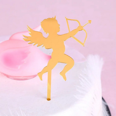 Έρως γάμος Cake Topper Magic girl Χρόνια πολλά Cupcake Toppers Ημέρα του Αγίου Βαλεντίνου Cake Flags Πάρτι Γάμος διακόσμηση ψησίματος