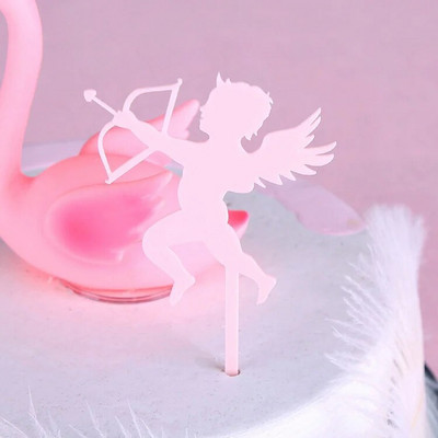 Έρως γάμος Cake Topper Magic girl Χρόνια πολλά Cupcake Toppers Ημέρα του Αγίου Βαλεντίνου Cake Flags Πάρτι Γάμος διακόσμηση ψησίματος