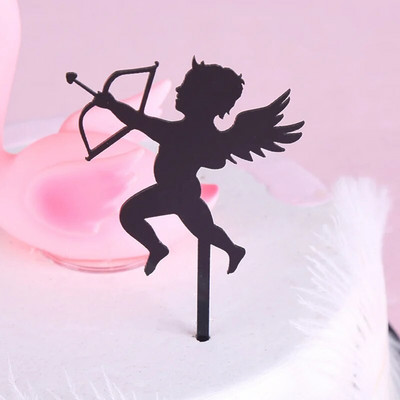 Έρως γάμος Cake Topper Magic girl Χρόνια πολλά Cupcake Toppers Ημέρα του Αγίου Βαλεντίνου Cake Flags Πάρτι Γάμος διακόσμηση ψησίματος