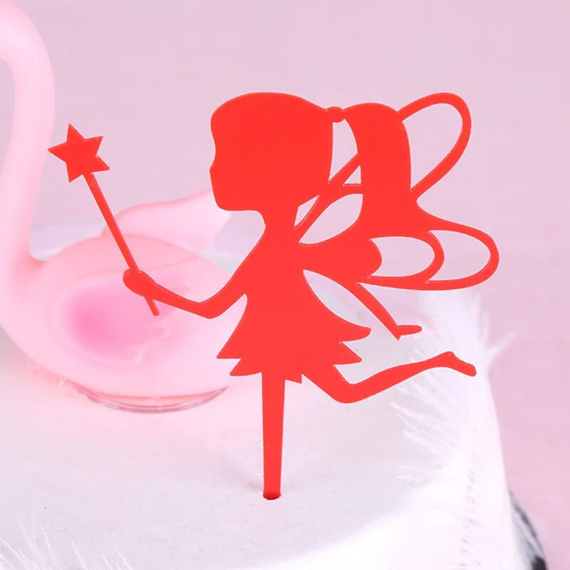 Kupidonas Vestuvinis Tortas Topper Magic Girl Su Gimtadieniu Keksiukų Toppers Valentino Dienos Tortas Vėliavos Vakarėlis Vestuvių kepimo puošmena