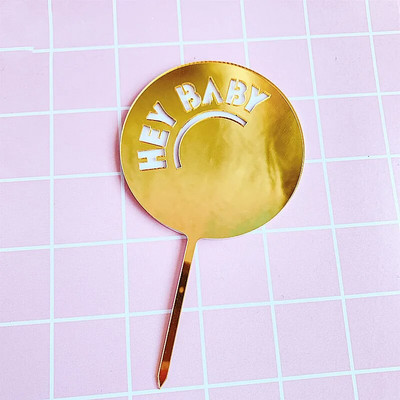 Αγόρι και κορίτσι Happy Birthday Cake Topper Baby γενέθλια Cupcake Flag Ακρυλικό Cupcake Topper Διακόσμηση τούρτας για πάρτι γενεθλίων