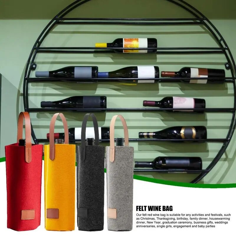 Vyno maišelis, veltinis, vieno butelio izoliuotas krepšys, paminkštintas vyno aušintuvas Dovana vyno mėgėjams ar vestuvėms