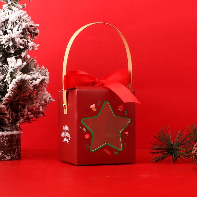 „MissDeer“ 1 vnt Kalėdų popierinių dovanų dėžutės maišeliai Kalėdų dekoracijos namams „Natal Candy“ šokoladinis maišelis Naujųjų metų 2024 reikmenys „Navidad“