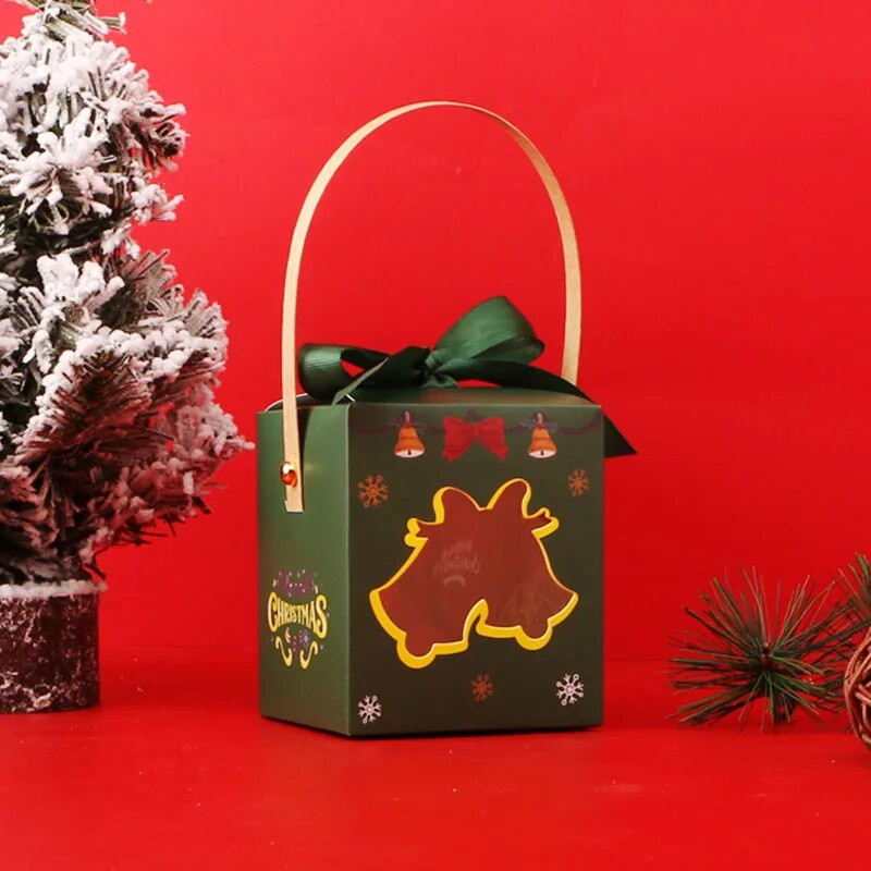 „MissDeer“ 1 vnt Kalėdų popierinių dovanų dėžutės maišeliai Kalėdų dekoracijos namams „Natal Candy“ šokoladinis maišelis Naujųjų metų 2024 reikmenys „Navidad“