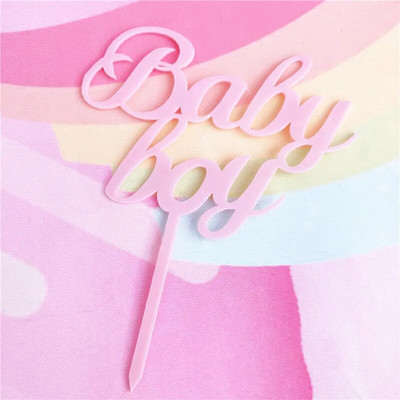 1 τεμ Mermaid Cake Topper Acrylic Unicorn Happy Birthday Cake Toppers For Baby Shower Cake Flags Προσωποποιημένη διακόσμηση τούρτας