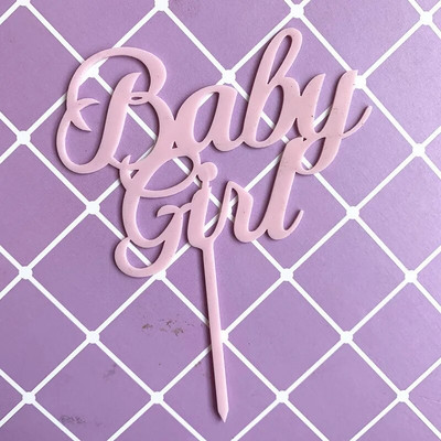 1 τεμ Mermaid Cake Topper Acrylic Unicorn Happy Birthday Cake Toppers For Baby Shower Cake Flags Προσωποποιημένη διακόσμηση τούρτας