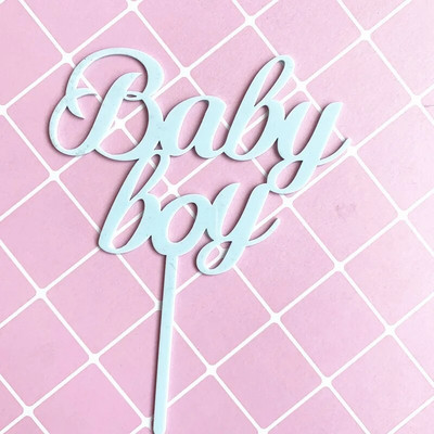 1 τεμ Mermaid Cake Topper Acrylic Unicorn Happy Birthday Cake Toppers For Baby Shower Cake Flags Προσωποποιημένη διακόσμηση τούρτας