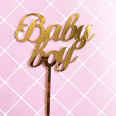 1 τεμ Mermaid Cake Topper Acrylic Unicorn Happy Birthday Cake Toppers For Baby Shower Cake Flags Προσωποποιημένη διακόσμηση τούρτας