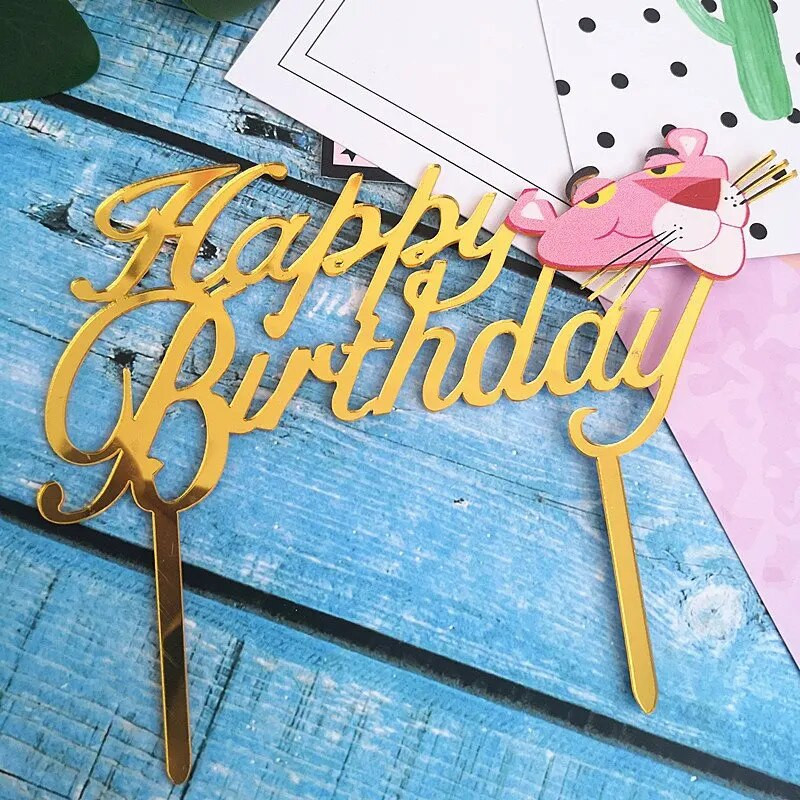 1 vnt. undinės torto viršelis akrilinis vienaragis su gimtadieniu tortų tvarsčiai, skirti kūdikių vakarui.