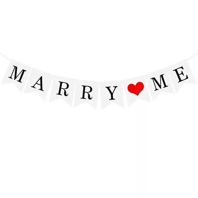1 σετ Κόκκινα γράμματα καρδιά Μη υφασμένα I Love You Banner Στολισμός γάμου Κρεμαστό μενταγιόν γιρλάντα φωτογραφικά στηρίγματα Προμήθειες για πάρτι για τον Άγιο Βαλεντίνο