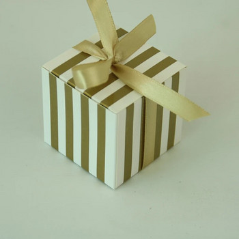 10 бр. НОВ креативен модел на мини ивици Кутия за бонбони Опаковка за бонбони Картонена кутия за сватбени подаръци Консумативи за събития и партита Сватбени подаръци