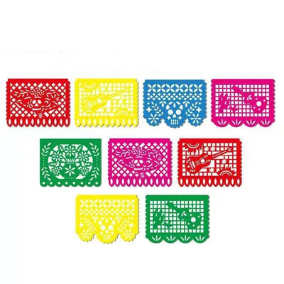 20*30cm Mexican Party Felt Bra Flower Party Supplies Mexican Flag Banner Party Decorations Theme Event Daily Decoration