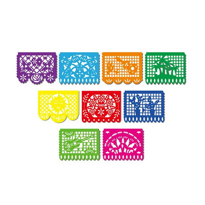 20*30cm Mexican Party Felt Bra Flower Party Supplies Mexican Flag Banner Party Decorations Theme Event Daily Decoration