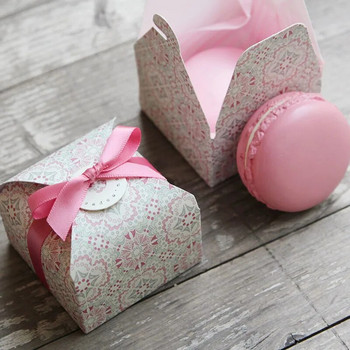 Подарък за парти Сладки сватбени подаръци Кутии за бонбони Торта Шоколадова торбичка Бонбониери Кутии за цветя Кутии за подаръци Опаковка Boite Dragees