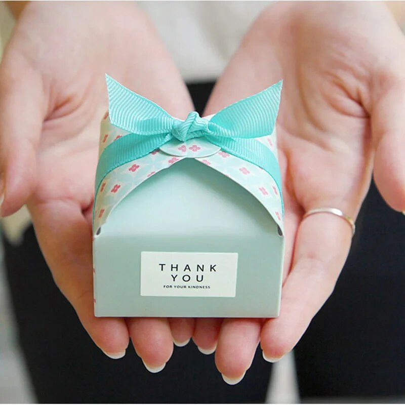 Vakarėlio dovanos Saldžios Vestuvės Dėžutės saldainių pyragui Šokoladinis maišelis Bonbonniere gėlių dėžutės Dovanų dėžutės Pakuotė Boite Dražei