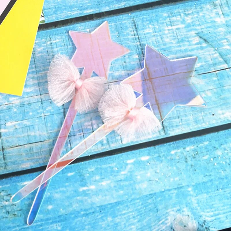 2 vnt akrilo vestuvinio torto apmušalas Blizgučiai Love Stars lazeriniai keksų viršeliai vėliavėlės gimtadienio vakarėliui tortų dekoravimui kūdikių dušas