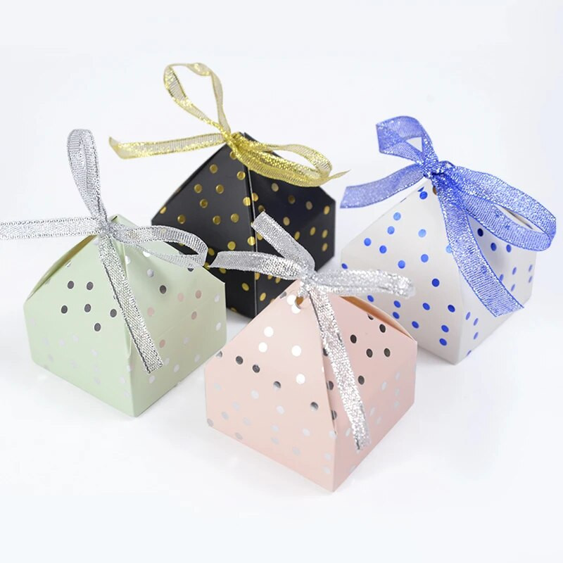 10/20 vnt. Kraftpopieriaus dovanų dėžutė Vestuvinių saldainių šokolado dėžutės pakavimo pasiūlymai svečiams Kūdikių dušas Gimtadienio vakarėlio dekoro reikmenys