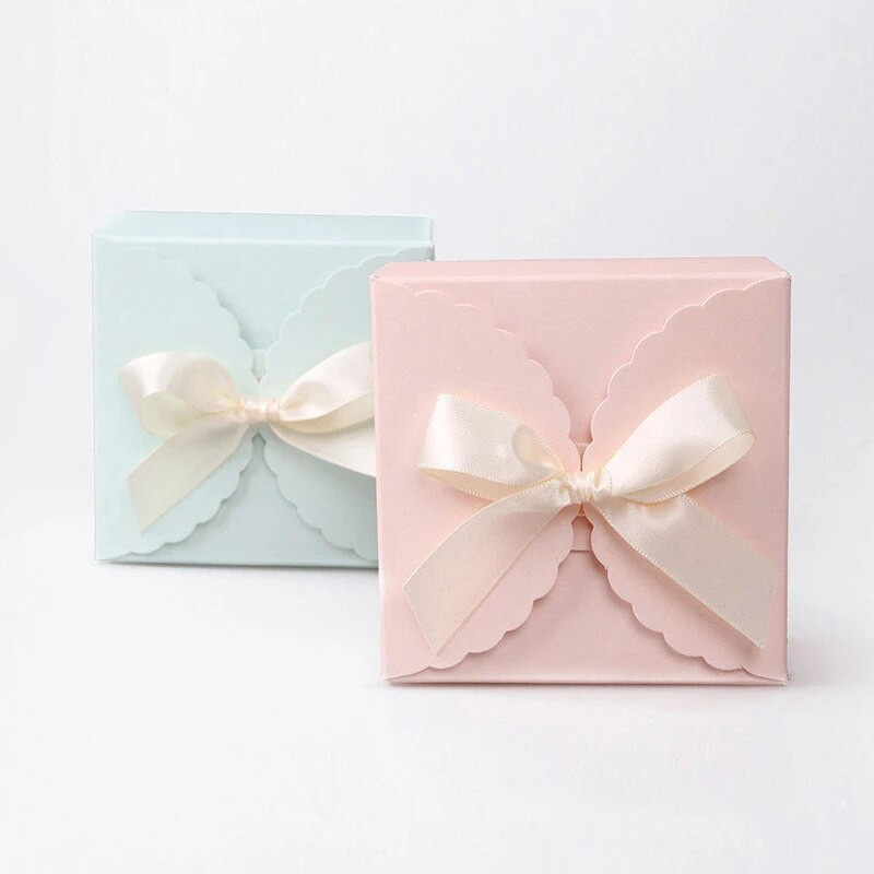 Kraftpopieriniai saldainių dovanų dėžutės Vestuvių šokoladinių sausainių pakavimo maišelių dėžutė Vaikų gimtadienio dekoro reikmenys Kūdikių dušo paslaugos