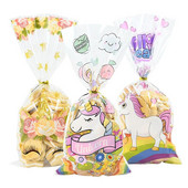 50 τμχ Unicorn Party Cookie Candy Τσάντα δώρου Γοργόνα Μονόκερος Θέμα Διακόσμηση πάρτι γενεθλίων Παιδικό κορίτσι Βρεφικό ντους προμήθειες γάμου