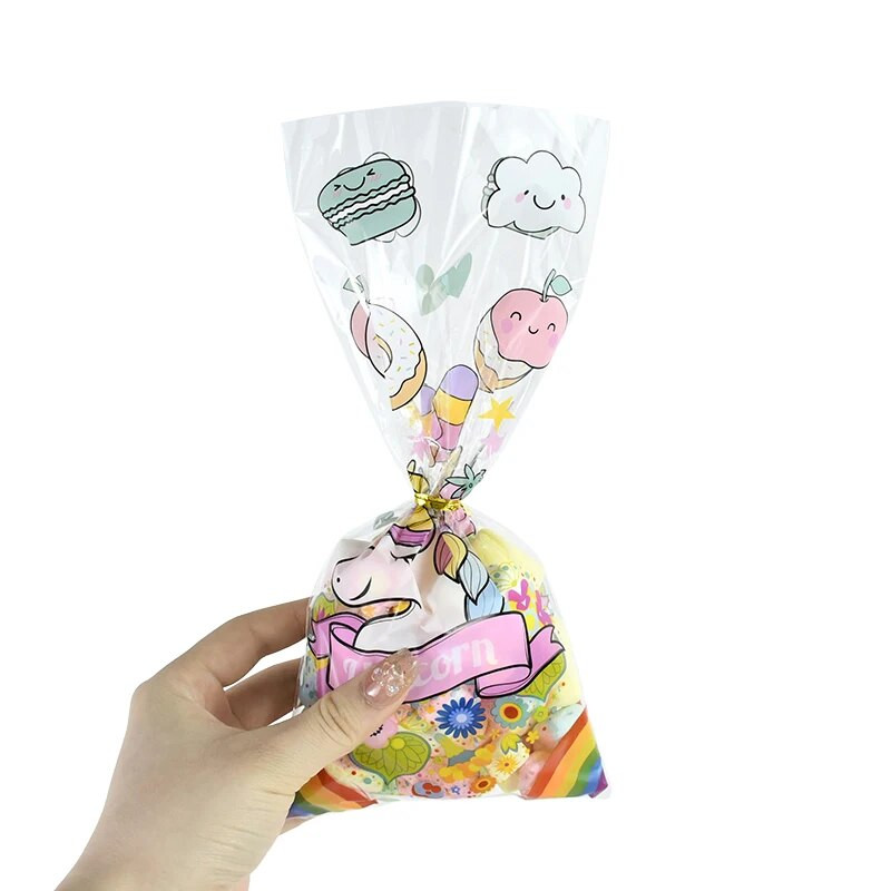 50 vnt Vienaragio vakarėlio sausainių saldainių dovanų maišelis Undinė vienaragis teminis gimtadienio vakarėlio dekoravimas vaikams mergaičių kūdikių dušo reikmenys vestuvėms