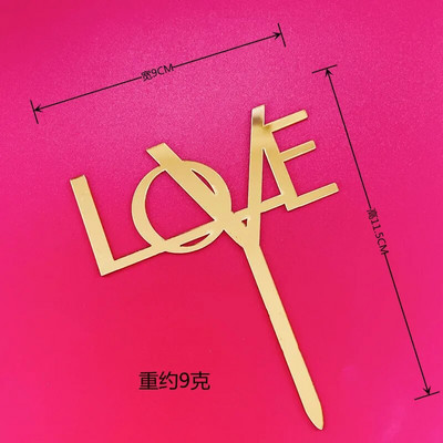 INS naujas meilės vestuvių torto užpilas Auksinis raudonas Linksmos Valentino dienos širdelės tortas, skirtas vestuvių gimtadienio vakarėliui papuošti