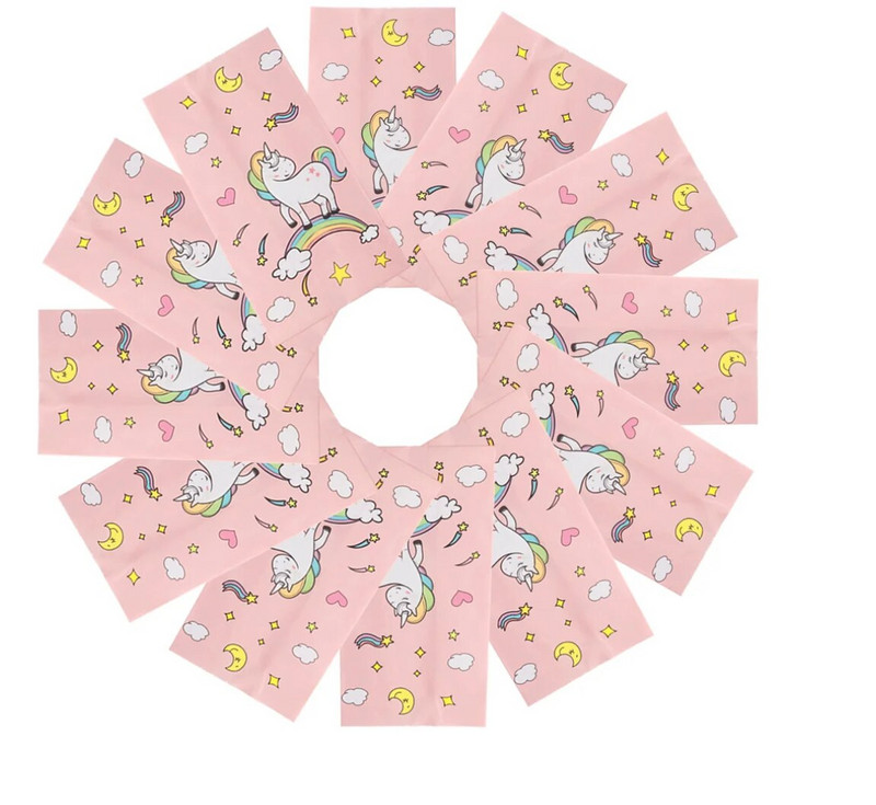 12 vnt Vienaragio temos Pagal užsakymą pagamintas kraftpopierinis maišelis Popierinis maisto maišelis vakarėlio reikmenims