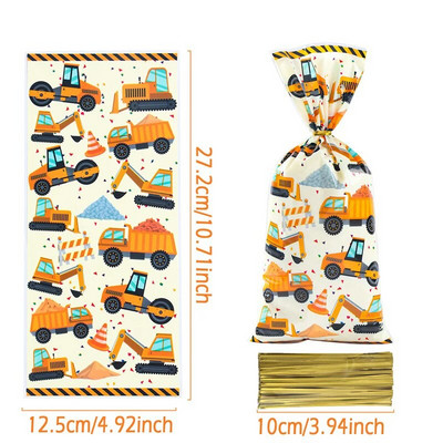 25/50/100 vnt Vienaragių saldainių maišeliai Dovanų pakavimo maišeliai Gimtadienio dekoro dovanų maišelis svečiams mergaitės gimtadienio reikmenys Kūdikių dušas