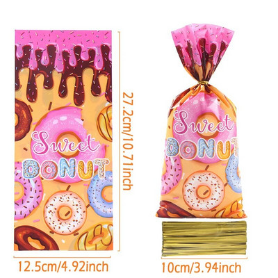 25/50/100 vnt Vienaragių saldainių maišeliai Dovanų pakavimo maišeliai Gimtadienio dekoro dovanų maišelis svečiams mergaitės gimtadienio reikmenys Kūdikių dušas