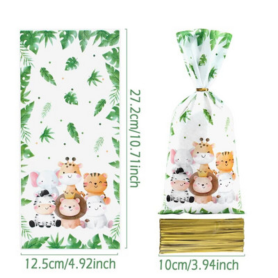 25/50/100 vnt Vienaragių saldainių maišeliai Dovanų pakavimo maišeliai Gimtadienio dekoro dovanų maišelis svečiams mergaitės gimtadienio reikmenys Kūdikių dušas