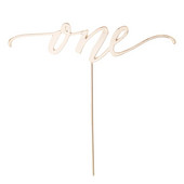 Golden Crystal ONE Cake Topper 1. Beebi esimene sünnipäev One Cake Topper Sünnipäeva Baby Shower Peokaunistus