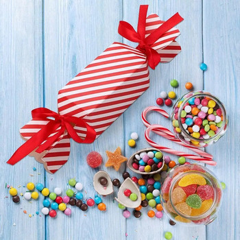 Коледна кутия за бонбони Празна за деца Кутия за лакомства за сладкиши Шоколадов декор Кутии за подаръци Парти кутия за коледно сватбено парти Опаковъчна чанта