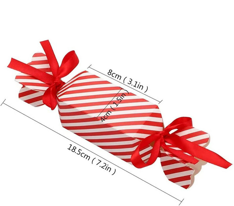 Kalėdų saldainių dėžutė tuščia Vaikų skanėstų dėžutė saldumynams Šokoladinio dekoro dovanų dėžutės Vakarėlio dėžutė kalėdiniam vestuvių vakarėliui įvynioti