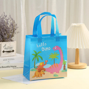 8 τμχ Dinosaur Party Gift Bag with Handle Boys Dinosaur Birthday Party Baby Shower Supplies Theme Jungle Candy Candy bag Favor Decor