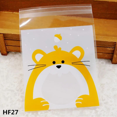 50/100τμχ 10*10cm Love Cute Πλαστικές Σακούλες Αυτοκόλλητη Πλαστική Συσκευασία Τσάντα Μπομπονιέρα Γάμου Γάμου Δώρα Τσάντα περιτυλίγματος