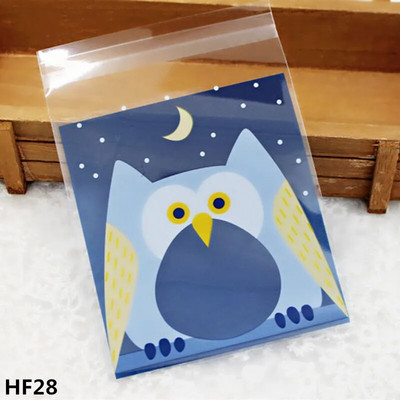 50/100τμχ 10*10cm Love Cute Πλαστικές Σακούλες Αυτοκόλλητη Πλαστική Συσκευασία Τσάντα Μπομπονιέρα Γάμου Γάμου Δώρα Τσάντα περιτυλίγματος