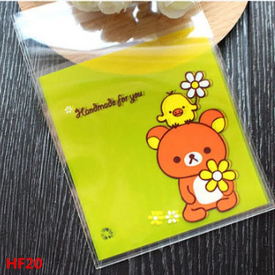 50/100τμχ 10*10cm Love Cute Πλαστικές Σακούλες Αυτοκόλλητη Πλαστική Συσκευασία Τσάντα Μπομπονιέρα Γάμου Γάμου Δώρα Τσάντα περιτυλίγματος
