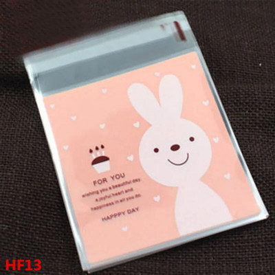 50/100τμχ 10*10cm Love Cute Πλαστικές Σακούλες Αυτοκόλλητη Πλαστική Συσκευασία Τσάντα Μπομπονιέρα Γάμου Γάμου Δώρα Τσάντα περιτυλίγματος