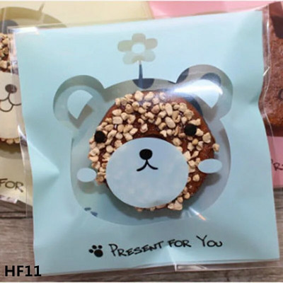 50/100τμχ 10*10cm Love Cute Πλαστικές Σακούλες Αυτοκόλλητη Πλαστική Συσκευασία Τσάντα Μπομπονιέρα Γάμου Γάμου Δώρα Τσάντα περιτυλίγματος