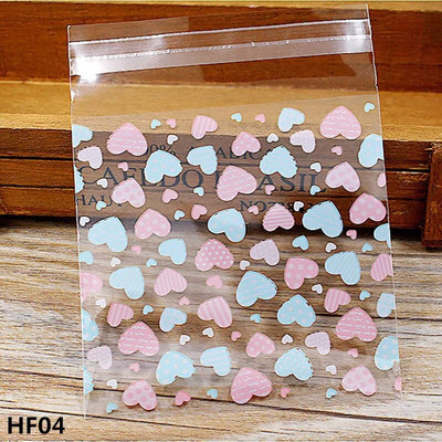50/100τμχ 10*10cm Love Cute Πλαστικές Σακούλες Αυτοκόλλητη Πλαστική Συσκευασία Τσάντα Μπομπονιέρα Γάμου Γάμου Δώρα Τσάντα περιτυλίγματος