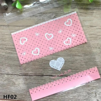50/100τμχ 10*10cm Love Cute Πλαστικές Σακούλες Αυτοκόλλητη Πλαστική Συσκευασία Τσάντα Μπομπονιέρα Γάμου Γάμου Δώρα Τσάντα περιτυλίγματος