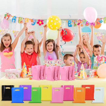 10/20Pcs едноцветна пластмасова преносима чанта Джаджи/бижута/подаръци/чанта за опаковане на бонбони Рожден ден Сватбен подарък за гости