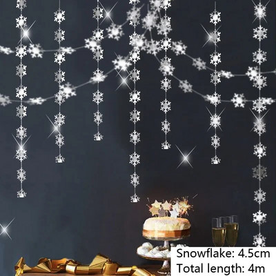 Winter Wonderland peokaunistus Külmutatud sünnipäevapeo paberist Rippuv lumehelves vanik jõuludeks Lumekaunistused koju