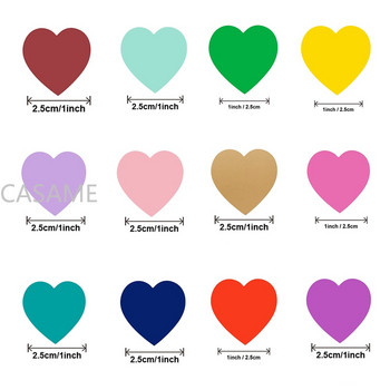 500 бр./ролка любовен стикер във формата на сърце печатни етикети опаковки за подаръци за рожден ден парти сладък стикер за канцеларски материали скрапбукинг за занаяти